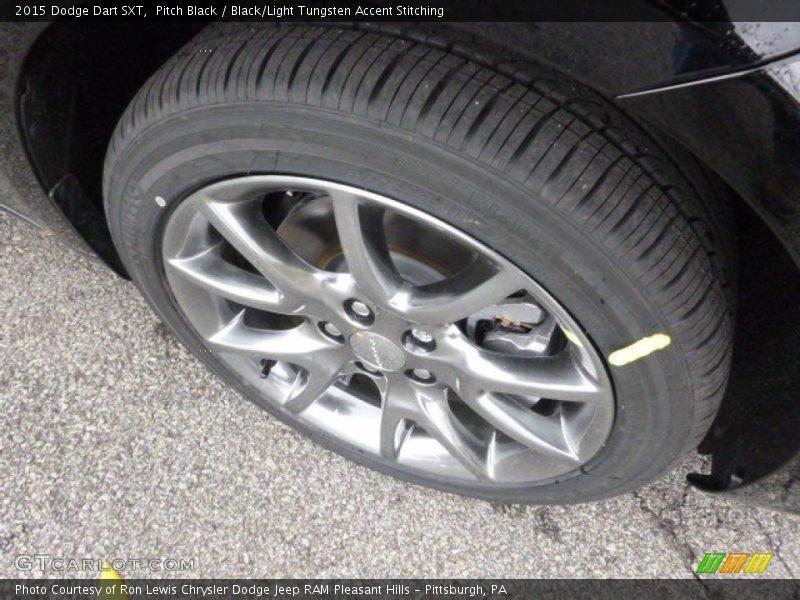 Pitch Black / Black/Light Tungsten Accent Stitching 2015 Dodge Dart SXT