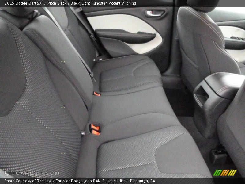 Pitch Black / Black/Light Tungsten Accent Stitching 2015 Dodge Dart SXT