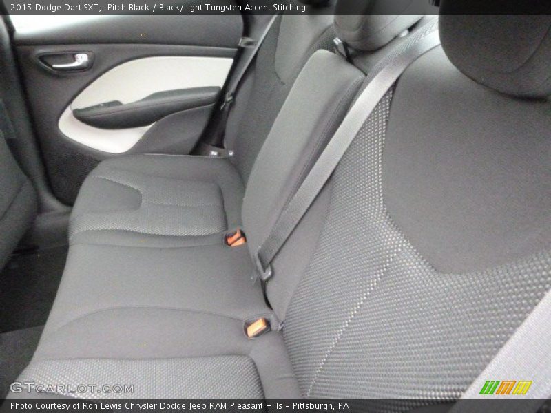 Pitch Black / Black/Light Tungsten Accent Stitching 2015 Dodge Dart SXT