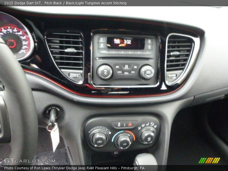 Pitch Black / Black/Light Tungsten Accent Stitching 2015 Dodge Dart SXT