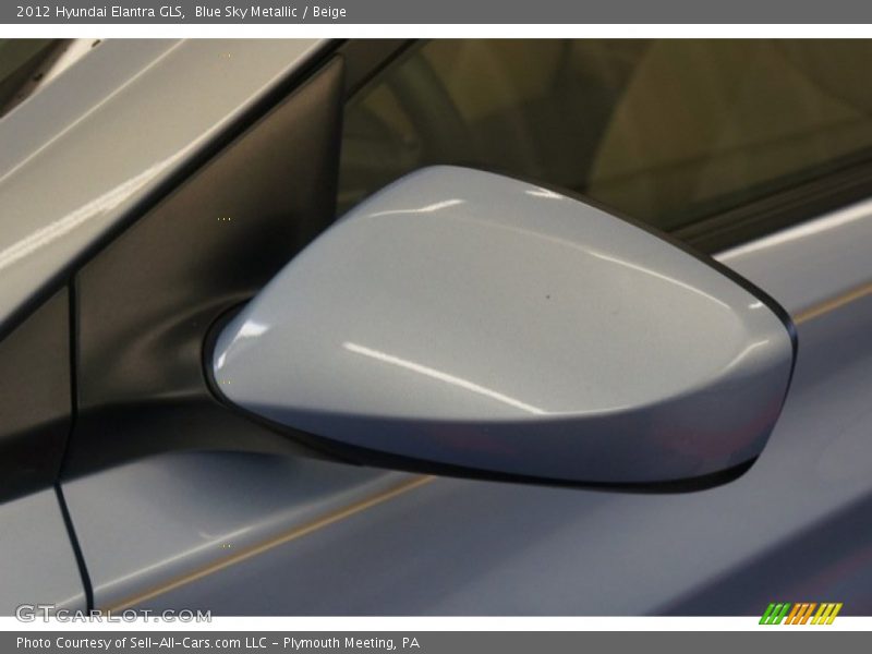 Blue Sky Metallic / Beige 2012 Hyundai Elantra GLS