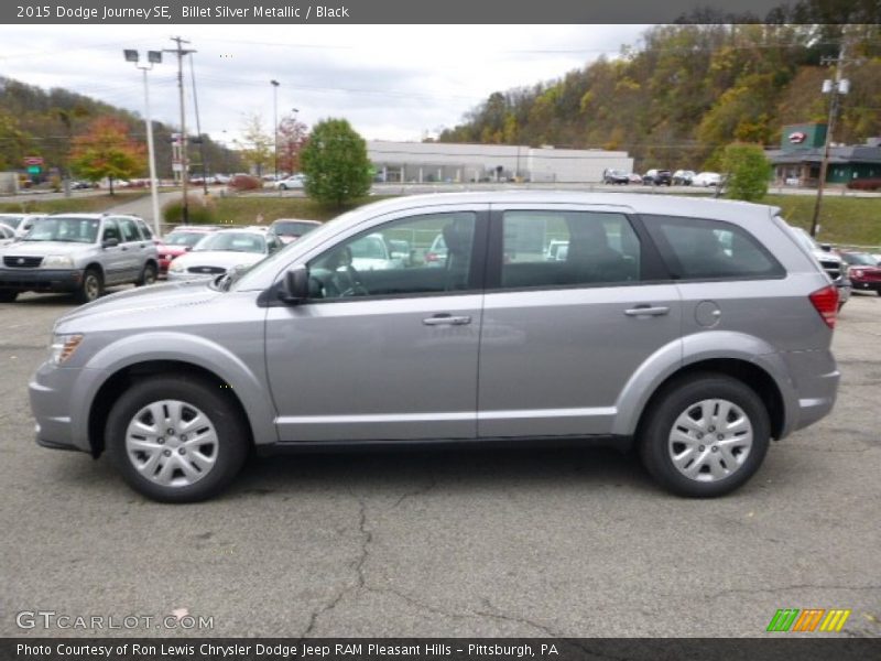 Billet Silver Metallic / Black 2015 Dodge Journey SE