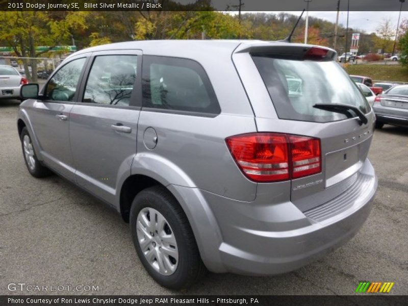 Billet Silver Metallic / Black 2015 Dodge Journey SE
