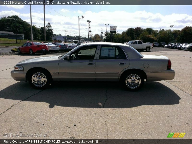 Smokestone Metallic / Medium Light Stone 2008 Mercury Grand Marquis GS
