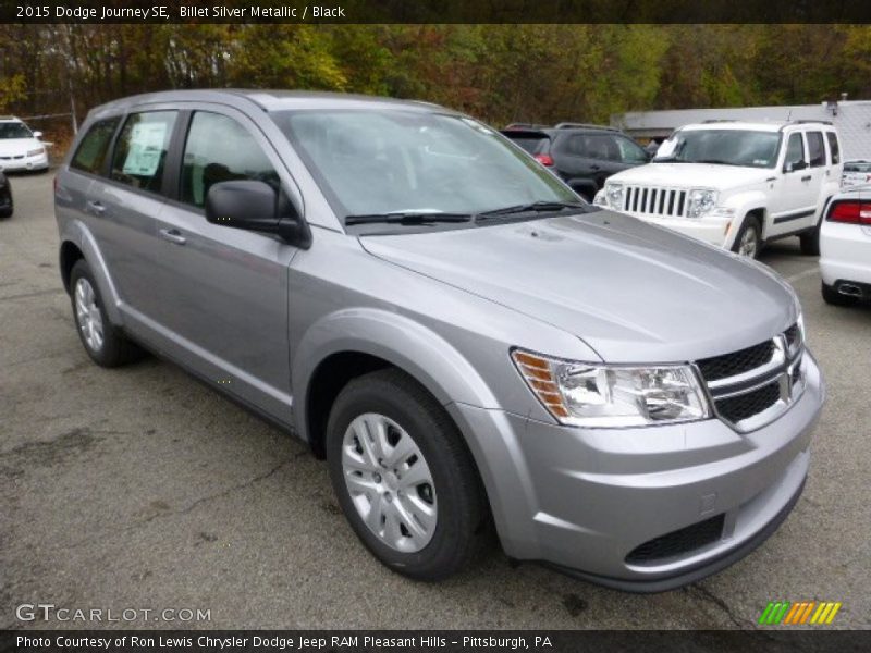 Billet Silver Metallic / Black 2015 Dodge Journey SE