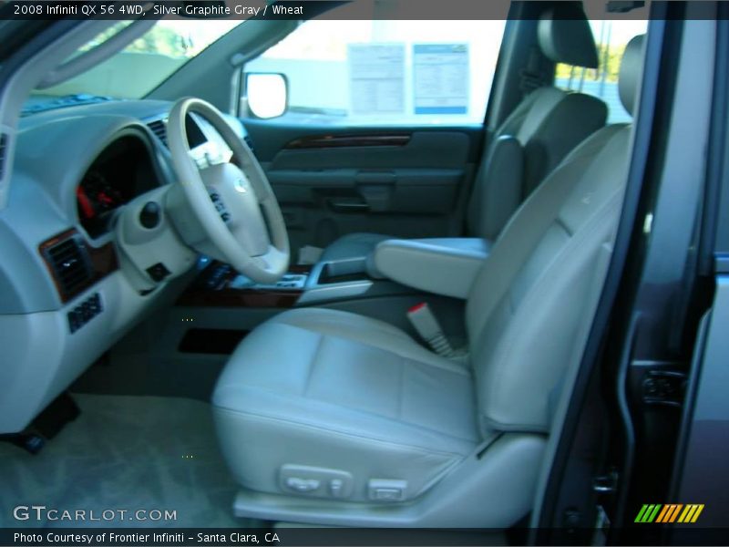 Silver Graphite Gray / Wheat 2008 Infiniti QX 56 4WD