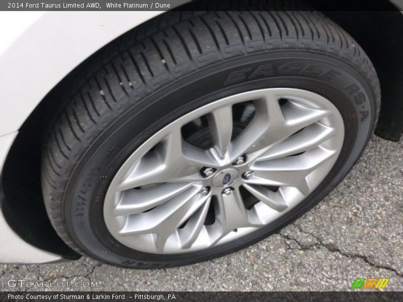 White Platinum / Dune 2014 Ford Taurus Limited AWD