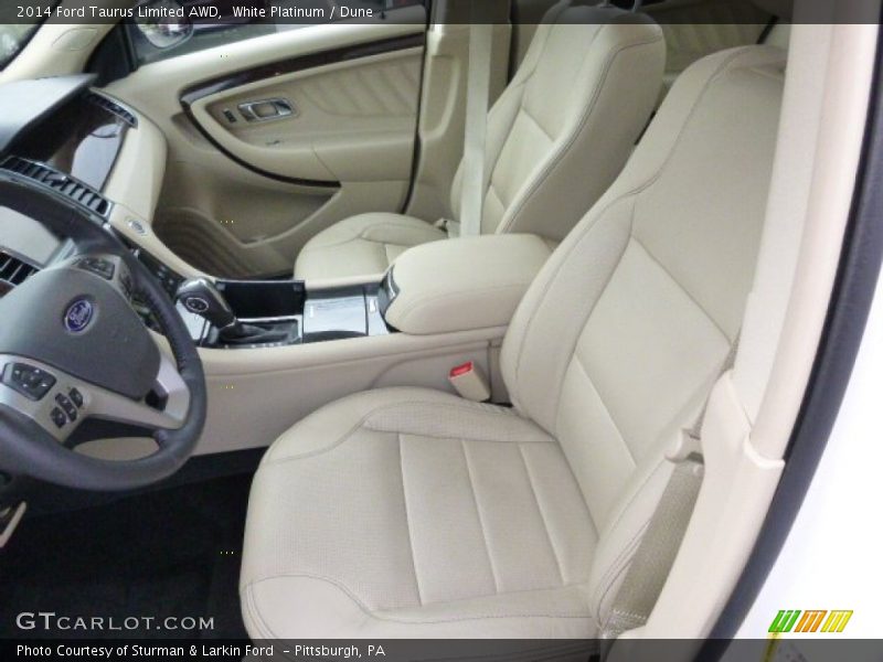 White Platinum / Dune 2014 Ford Taurus Limited AWD