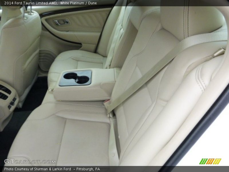 White Platinum / Dune 2014 Ford Taurus Limited AWD