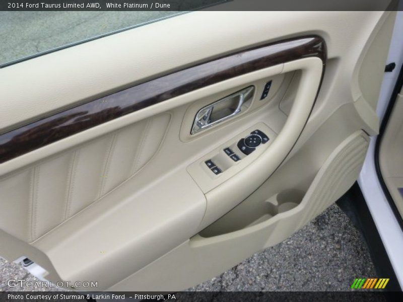White Platinum / Dune 2014 Ford Taurus Limited AWD