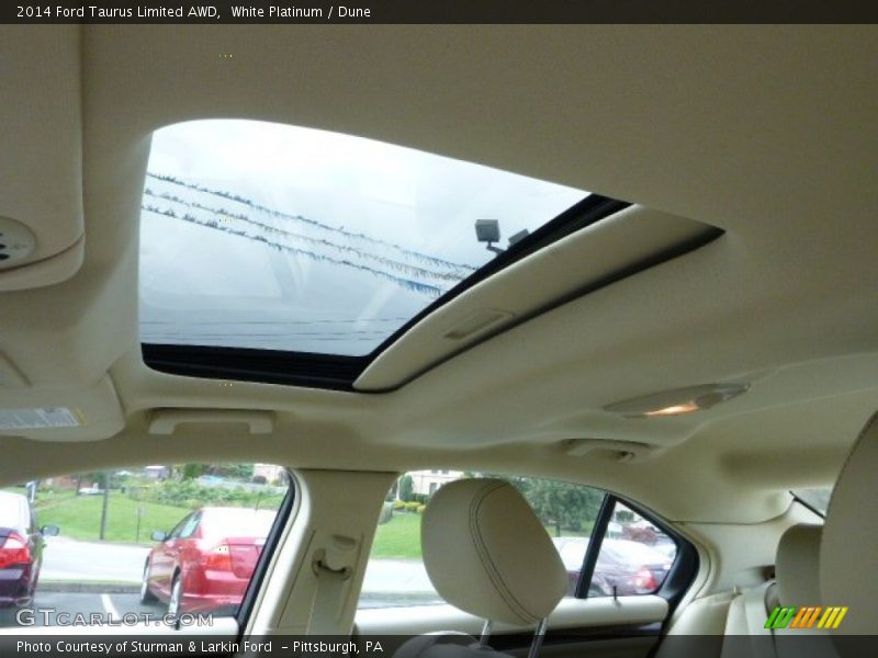 White Platinum / Dune 2014 Ford Taurus Limited AWD