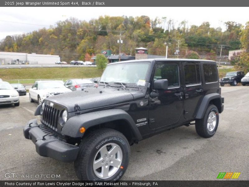 Black / Black 2015 Jeep Wrangler Unlimited Sport 4x4