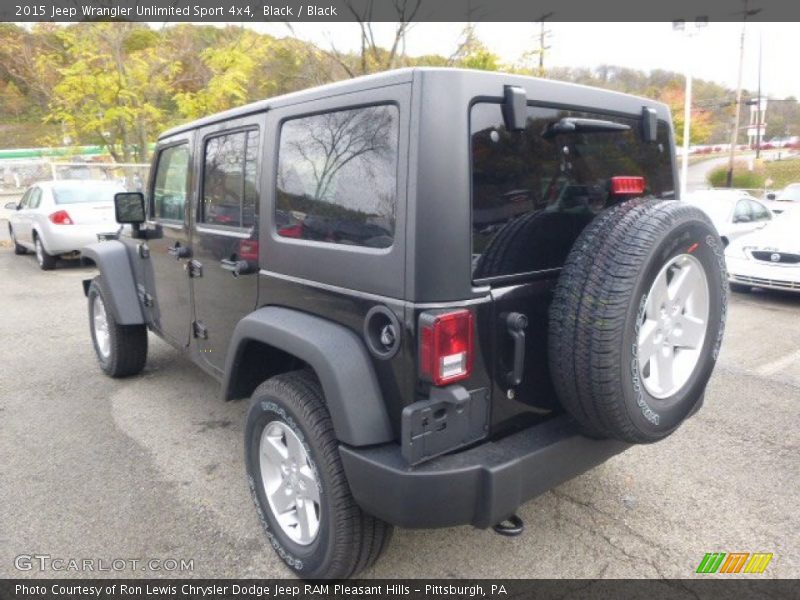 Black / Black 2015 Jeep Wrangler Unlimited Sport 4x4