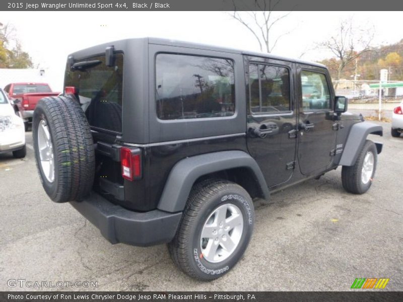 Black / Black 2015 Jeep Wrangler Unlimited Sport 4x4
