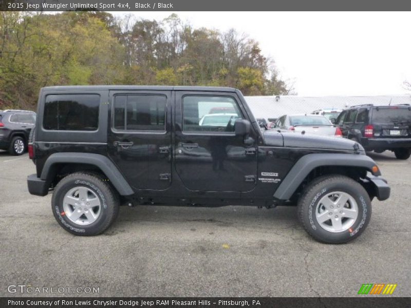 Black / Black 2015 Jeep Wrangler Unlimited Sport 4x4