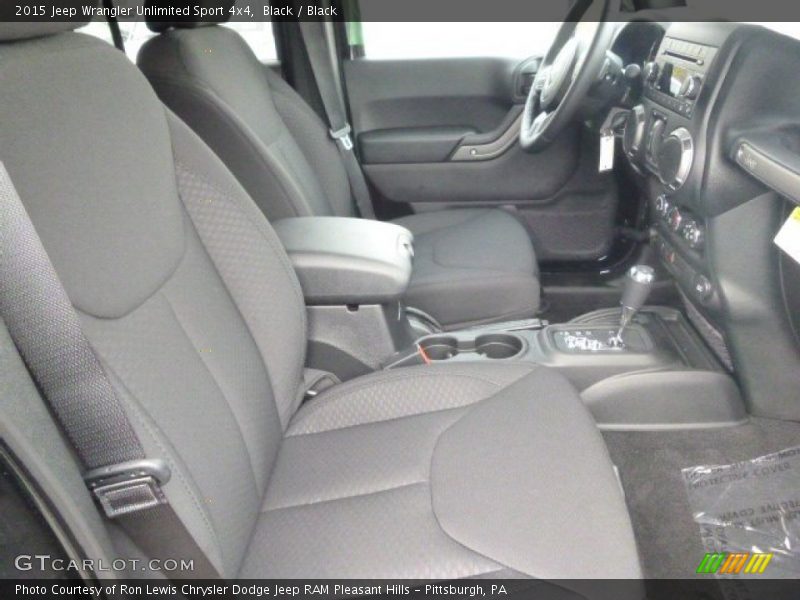 Black / Black 2015 Jeep Wrangler Unlimited Sport 4x4