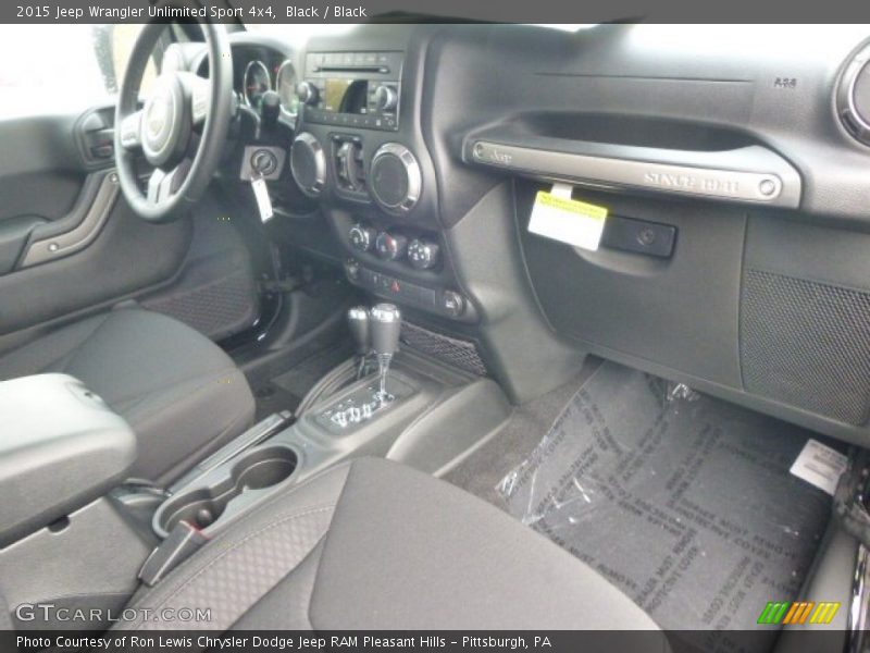 Black / Black 2015 Jeep Wrangler Unlimited Sport 4x4
