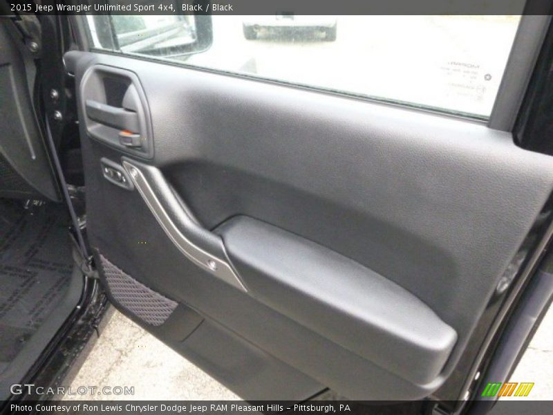Black / Black 2015 Jeep Wrangler Unlimited Sport 4x4