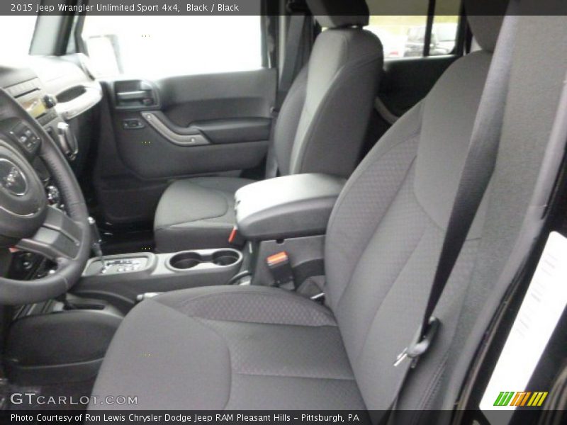Black / Black 2015 Jeep Wrangler Unlimited Sport 4x4
