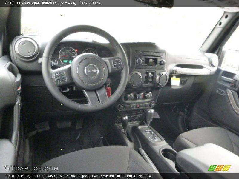 Black / Black 2015 Jeep Wrangler Unlimited Sport 4x4