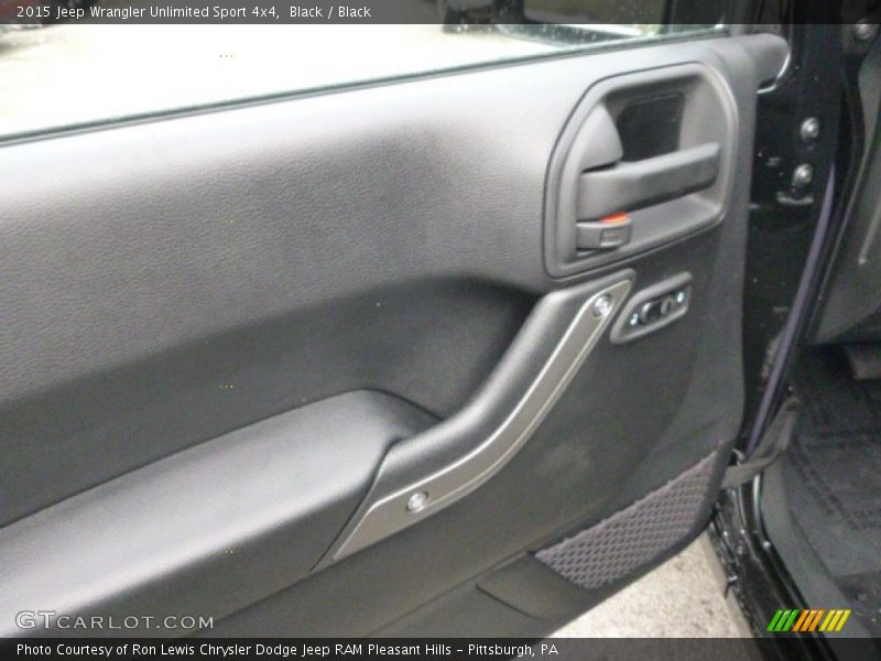 Black / Black 2015 Jeep Wrangler Unlimited Sport 4x4