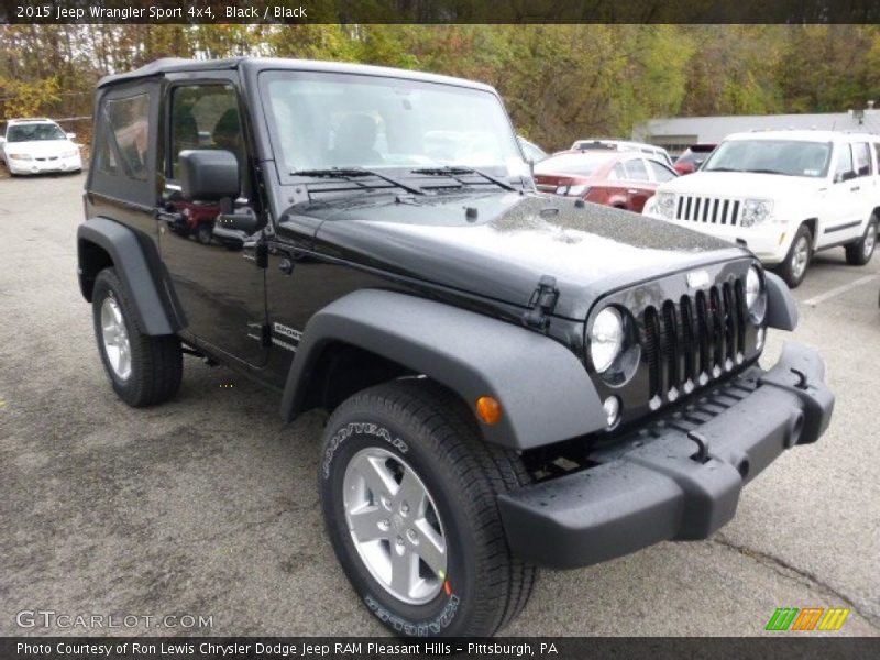 Black / Black 2015 Jeep Wrangler Sport 4x4