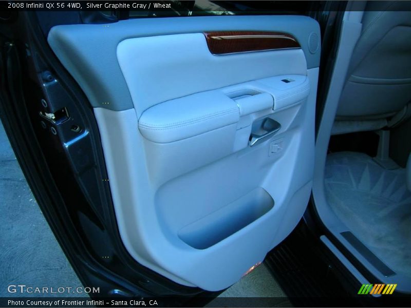 Silver Graphite Gray / Wheat 2008 Infiniti QX 56 4WD