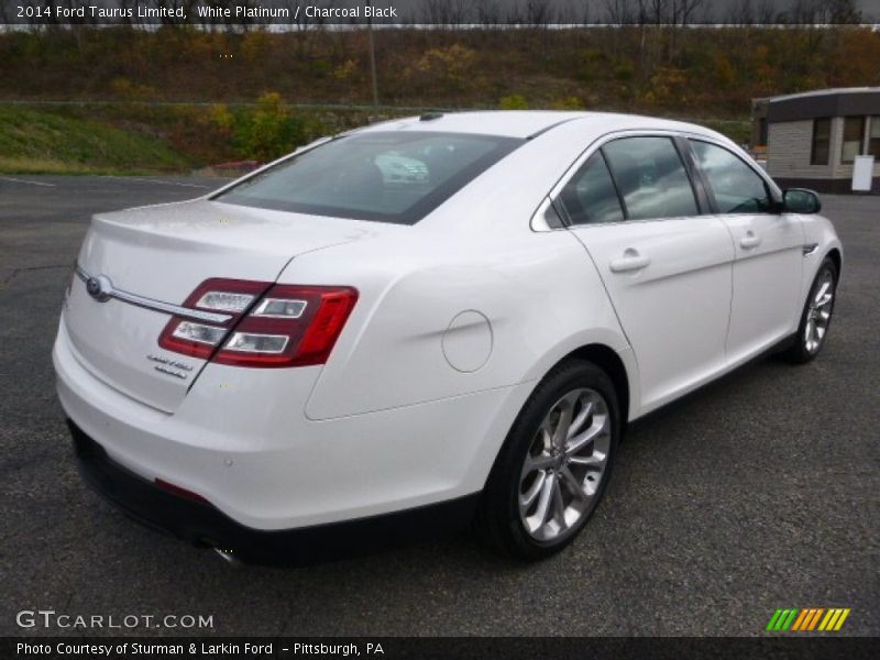 White Platinum / Charcoal Black 2014 Ford Taurus Limited