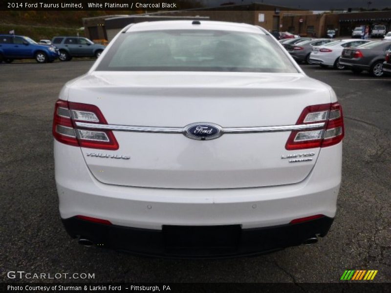 White Platinum / Charcoal Black 2014 Ford Taurus Limited