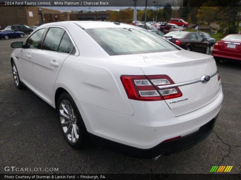 White Platinum / Charcoal Black 2014 Ford Taurus Limited