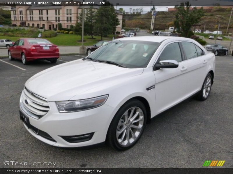 White Platinum / Charcoal Black 2014 Ford Taurus Limited