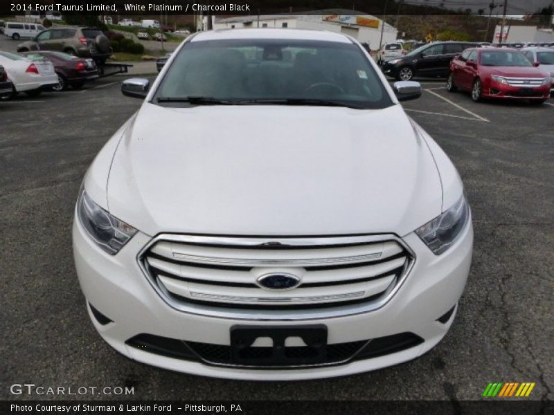 White Platinum / Charcoal Black 2014 Ford Taurus Limited