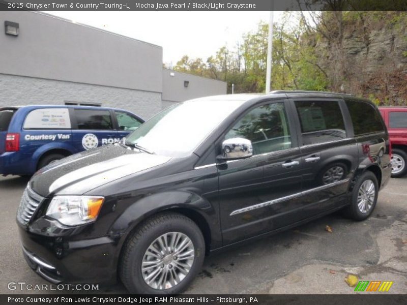 Mocha Java Pearl / Black/Light Graystone 2015 Chrysler Town & Country Touring-L