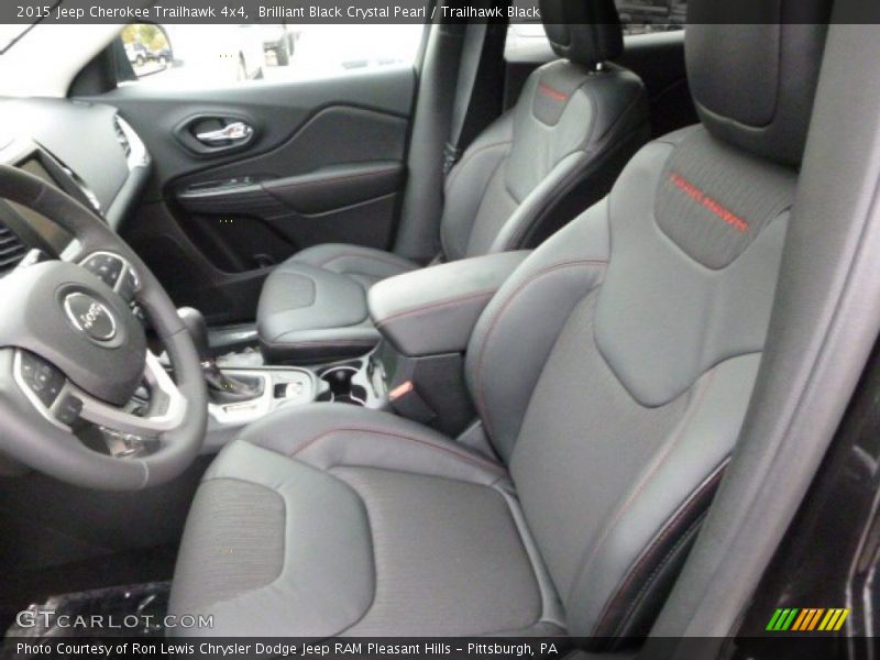 Brilliant Black Crystal Pearl / Trailhawk Black 2015 Jeep Cherokee Trailhawk 4x4
