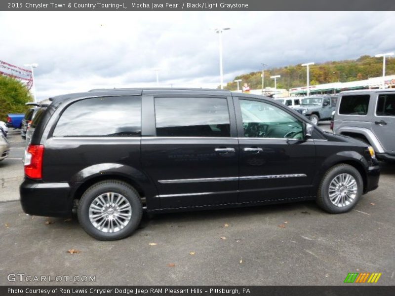 Mocha Java Pearl / Black/Light Graystone 2015 Chrysler Town & Country Touring-L