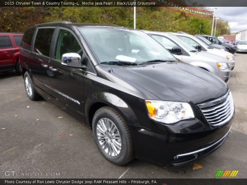 Mocha Java Pearl / Black/Light Graystone 2015 Chrysler Town & Country Touring-L