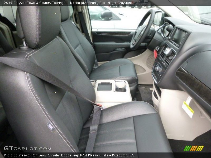 Mocha Java Pearl / Black/Light Graystone 2015 Chrysler Town & Country Touring-L