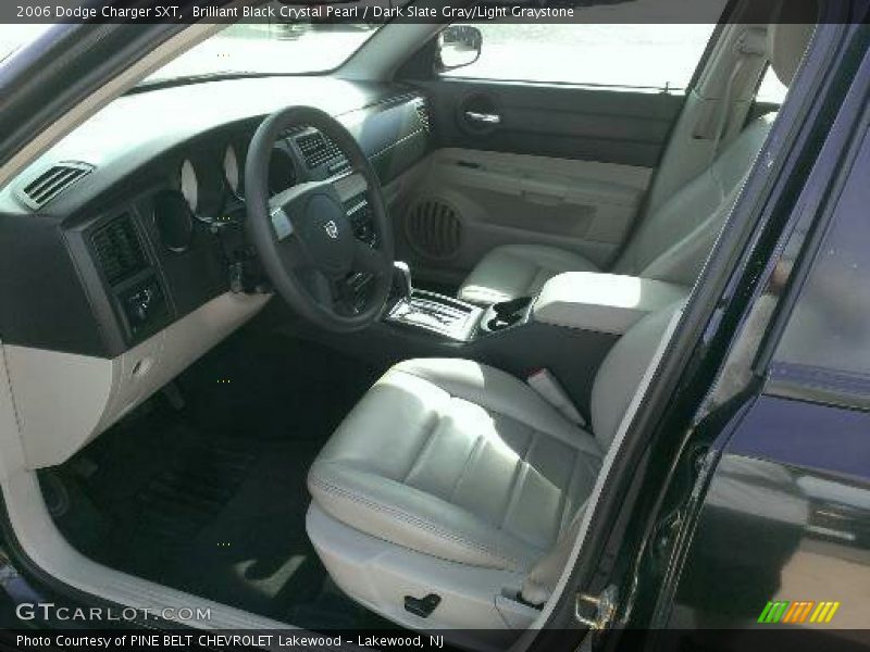 Brilliant Black Crystal Pearl / Dark Slate Gray/Light Graystone 2006 Dodge Charger SXT