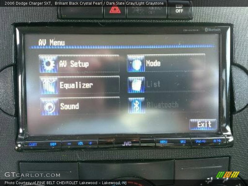 Brilliant Black Crystal Pearl / Dark Slate Gray/Light Graystone 2006 Dodge Charger SXT