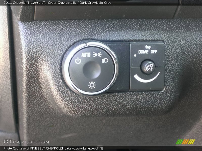 Cyber Gray Metallic / Dark Gray/Light Gray 2011 Chevrolet Traverse LT