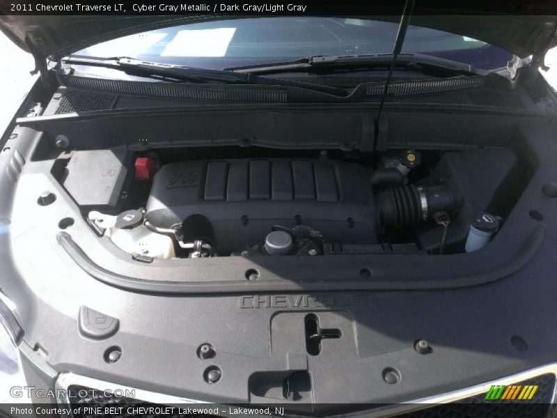 Cyber Gray Metallic / Dark Gray/Light Gray 2011 Chevrolet Traverse LT