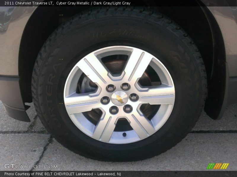 Cyber Gray Metallic / Dark Gray/Light Gray 2011 Chevrolet Traverse LT
