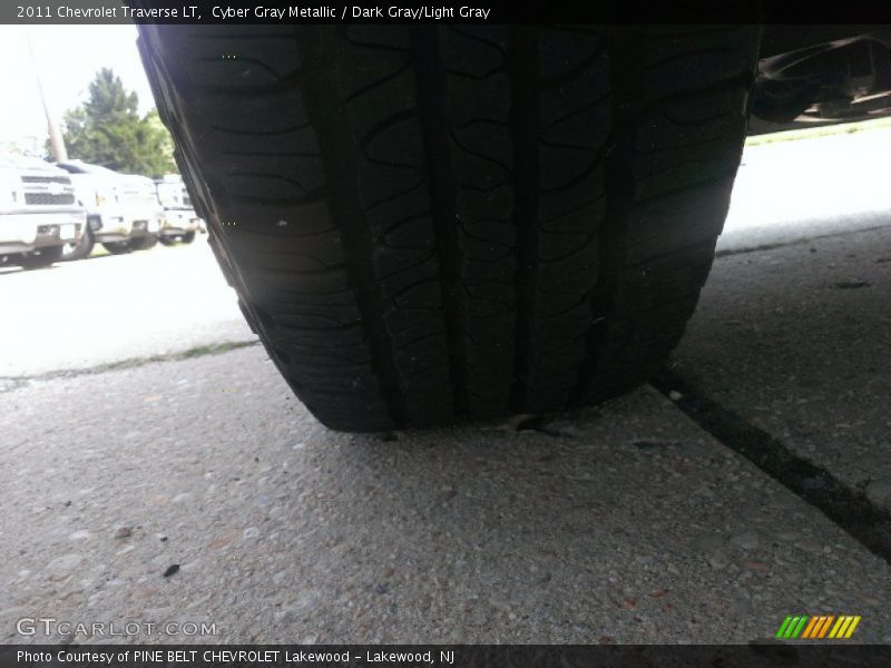 Cyber Gray Metallic / Dark Gray/Light Gray 2011 Chevrolet Traverse LT