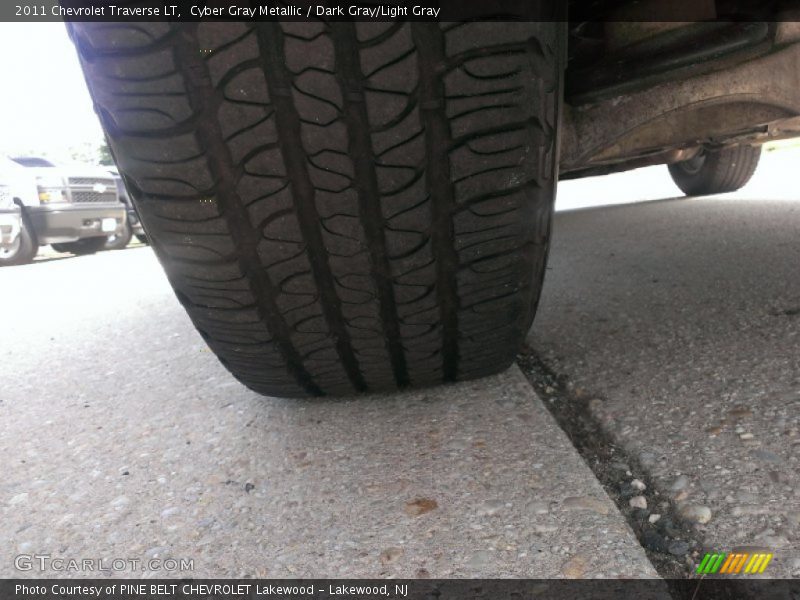 Cyber Gray Metallic / Dark Gray/Light Gray 2011 Chevrolet Traverse LT