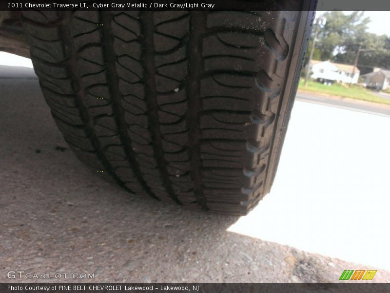 Cyber Gray Metallic / Dark Gray/Light Gray 2011 Chevrolet Traverse LT