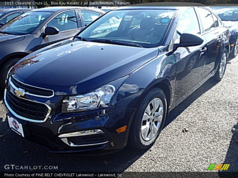 Blue Ray Metallic / Jet Black/Medium Titanium 2015 Chevrolet Cruze LS