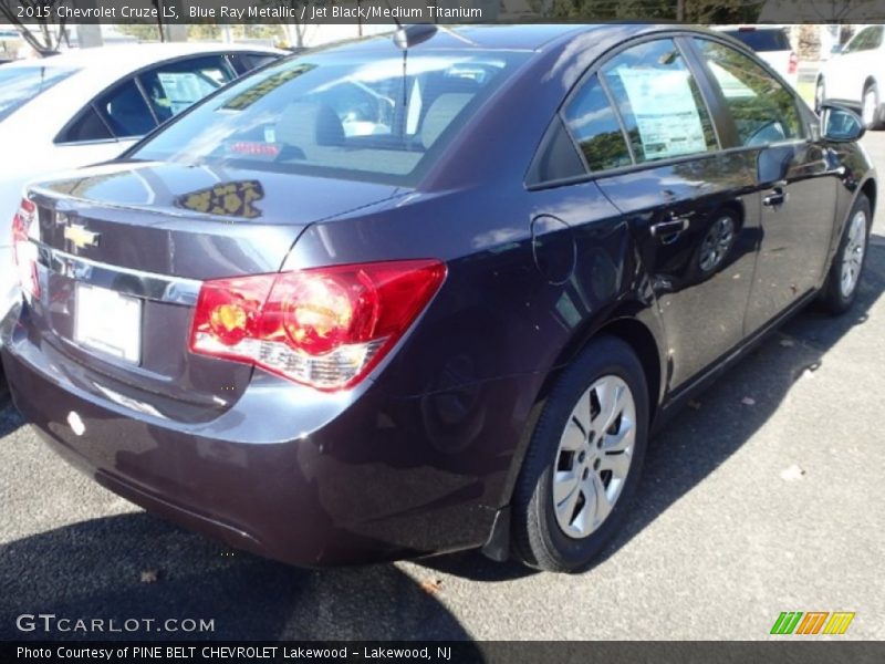 Blue Ray Metallic / Jet Black/Medium Titanium 2015 Chevrolet Cruze LS