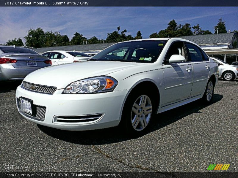 Summit White / Gray 2012 Chevrolet Impala LT