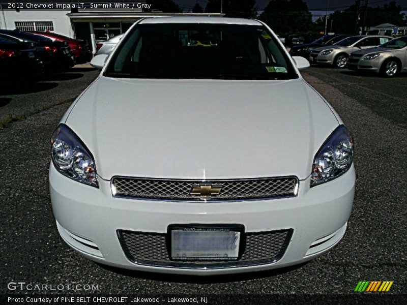 Summit White / Gray 2012 Chevrolet Impala LT