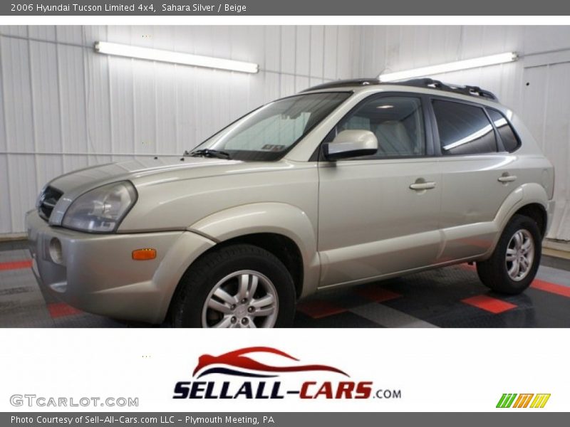 Sahara Silver / Beige 2006 Hyundai Tucson Limited 4x4